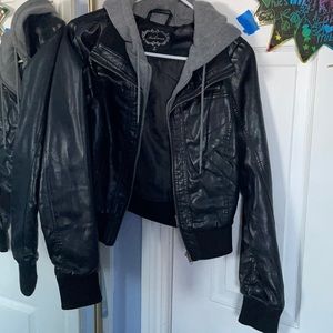 Leather material jacket, never been worn